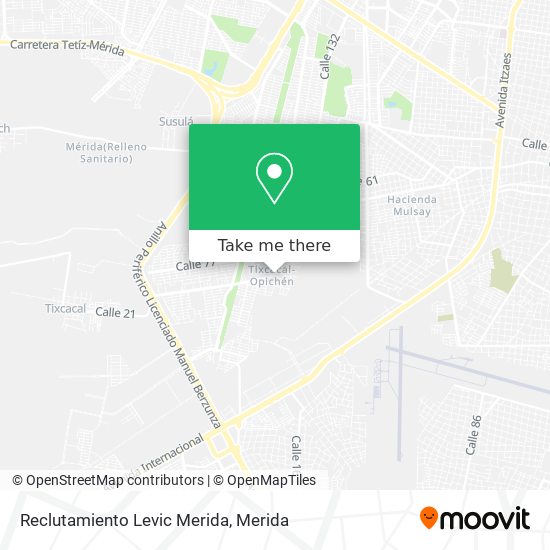 Mapa de Reclutamiento Levic Merida