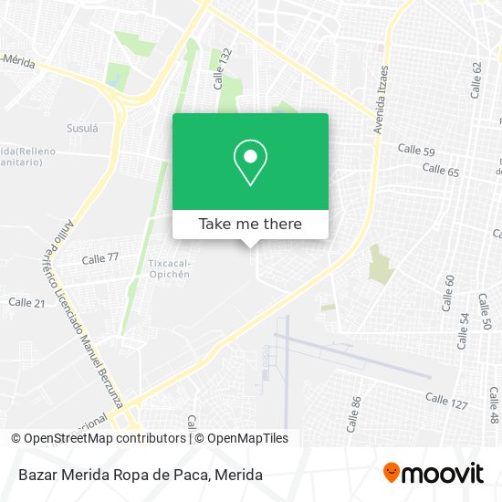 Bazar Merida Ropa de Paca map