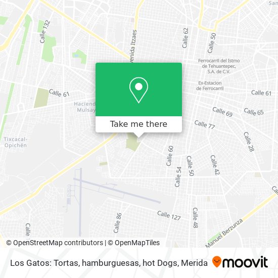 Los Gatos: Tortas, hamburguesas, hot Dogs map