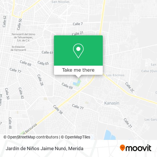 Mapa de Jardín de Niños Jaime Nunó