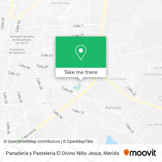 Mapa de Panaderia y Pasteleria El Divino Niño Jesus
