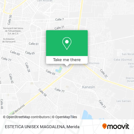 Mapa de ESTETICA UNISEX MAGDALENA