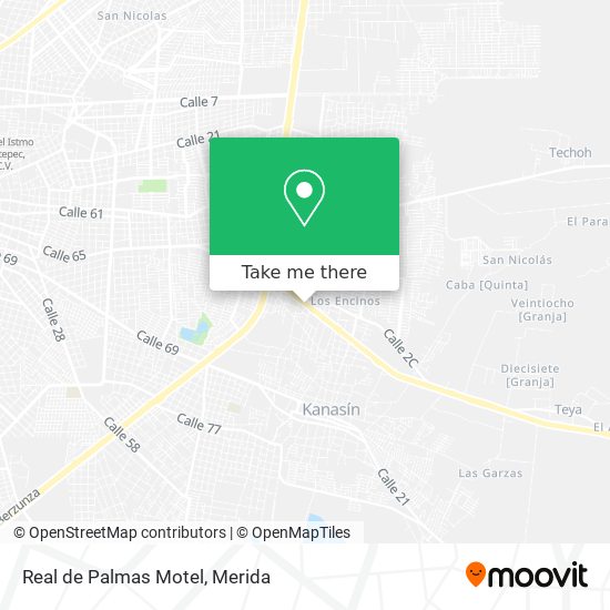 Mapa de Real de Palmas Motel