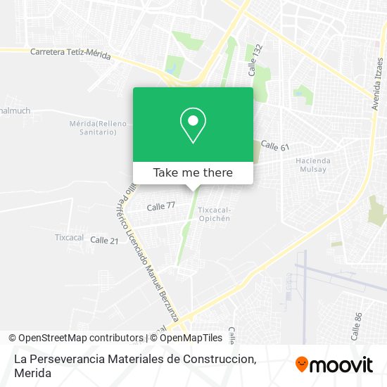 La Perseverancia Materiales de Construccion map