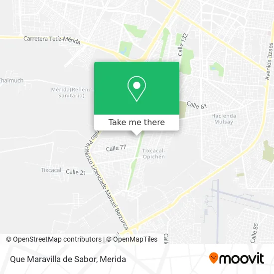 Que Maravilla de Sabor map