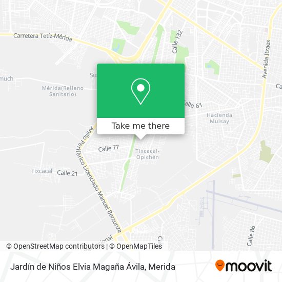 Jardín de Niños Elvia Magaña Ávila map