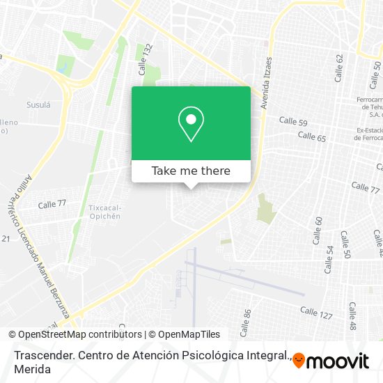 Trascender. Centro de Atención Psicológica Integral. map