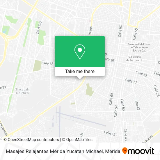 Mapa de Masajes Relajantes Mérida Yucatan Michael