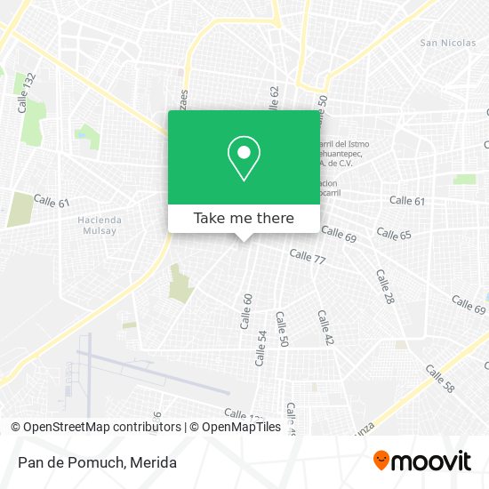 Mapa de Pan de Pomuch