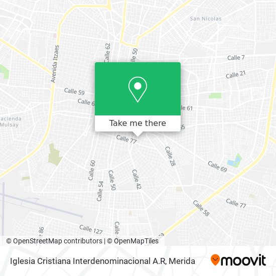 Iglesia Cristiana Interdenominacional A.R map