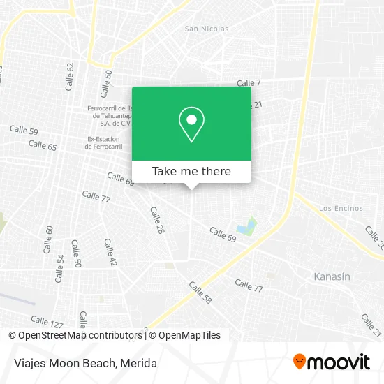 Viajes Moon Beach map
