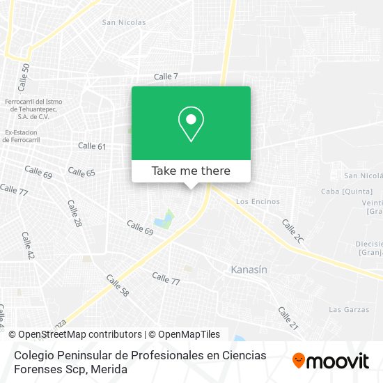 Colegio Peninsular de Profesionales en Ciencias Forenses Scp map