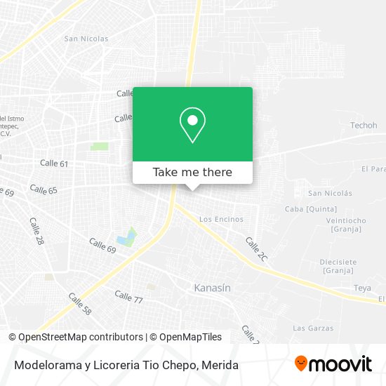 Modelorama y Licoreria Tio Chepo map