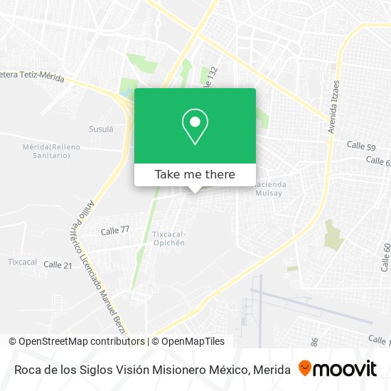 Roca de los Siglos Visión Misionero México map