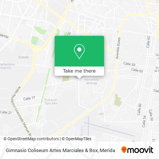 Gimnasio Coliseum Artes Marciales & Box map
