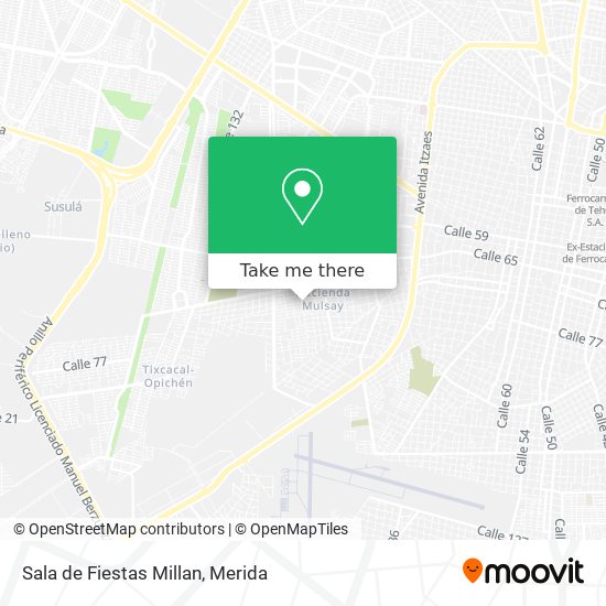 Mapa de Sala de Fiestas Millan