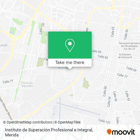 Mapa de Instituto de Superación Profesional e Integral