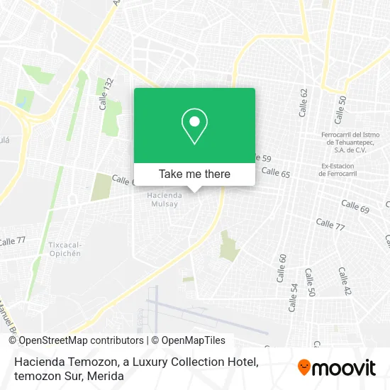 Mapa de Hacienda Temozon, a Luxury Collection Hotel, temozon Sur