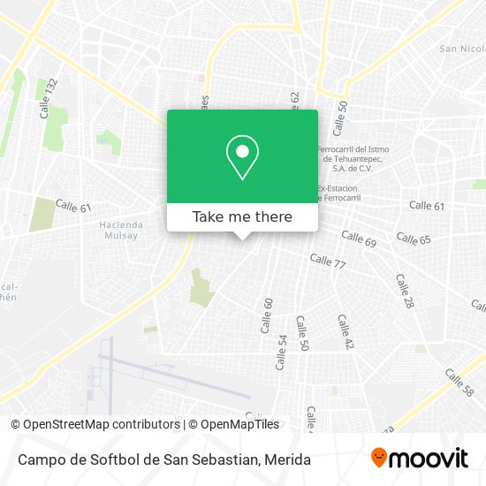 Campo de Softbol de San Sebastian map