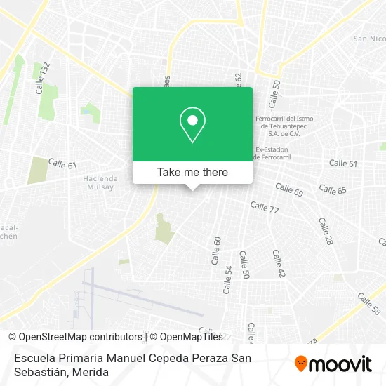 Mapa de Escuela Primaria Manuel Cepeda Peraza San Sebastián