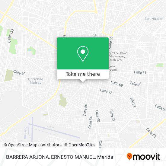 Mapa de BARRERA ARJONA, ERNESTO MANUEL