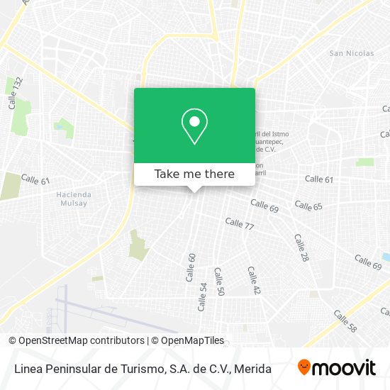 Linea Peninsular de Turismo, S.A. de C.V. map