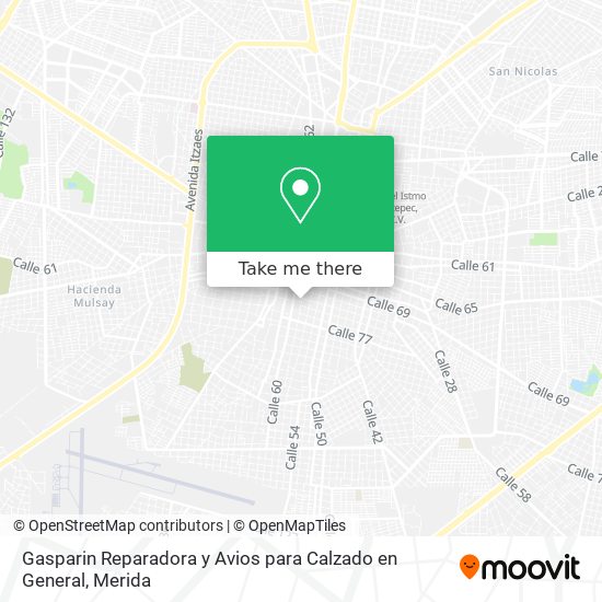 Gasparin Reparadora y Avios para Calzado en General map