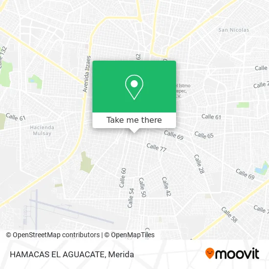 HAMACAS EL AGUACATE map