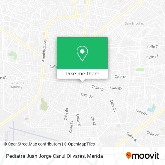 Pediatra Juan Jorge Canul Olivares map