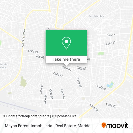 Mayan Forest Inmobiliaria - Real Estate map