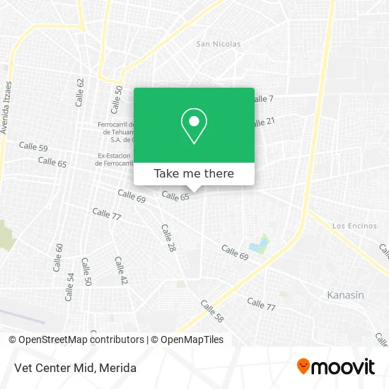 Vet Center Mid map