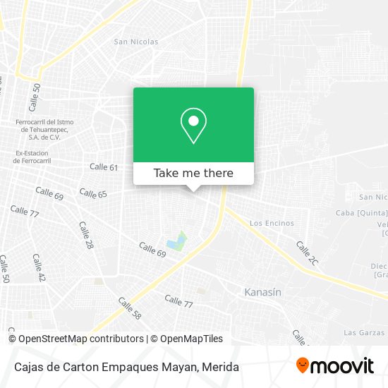 Mapa de Cajas de Carton Empaques Mayan