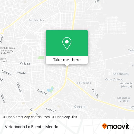 Mapa de Veterinaria La Fuente