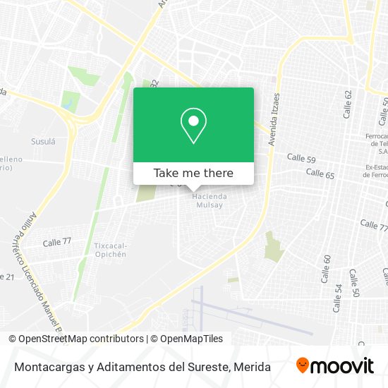 Montacargas y Aditamentos del Sureste map
