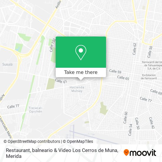 Restaurant, balneario & Video Los Cerros de Muna map