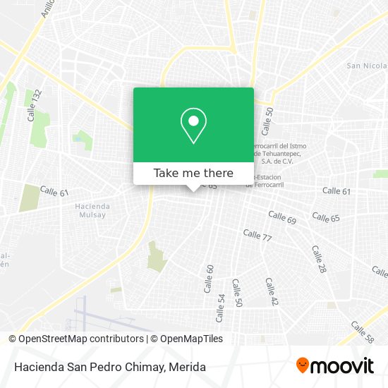 Hacienda San Pedro Chimay map