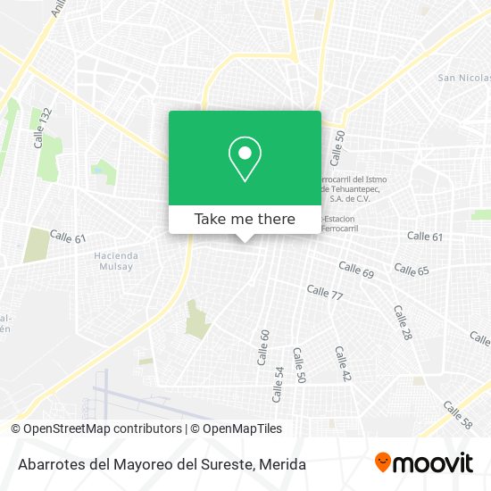 Abarrotes del Mayoreo del Sureste map