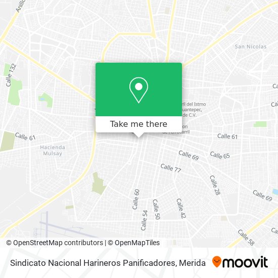 Sindicato Nacional Harineros Panificadores map