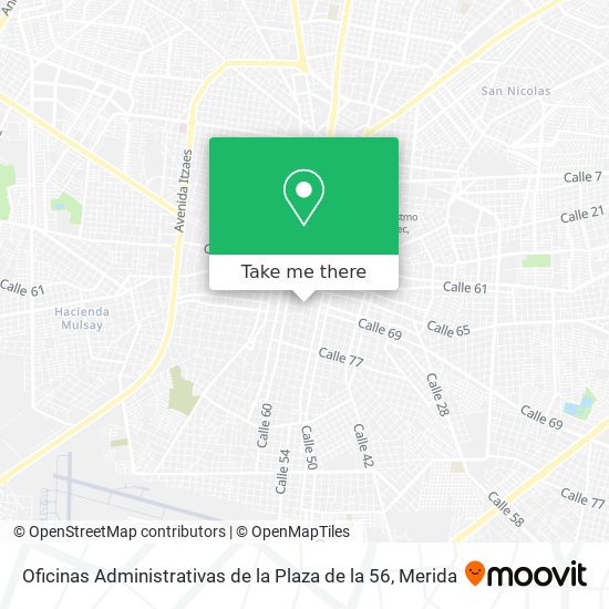 Mapa de Oficinas Administrativas de la Plaza de la 56