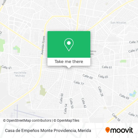 Casa de Empeños Monte Providencia map