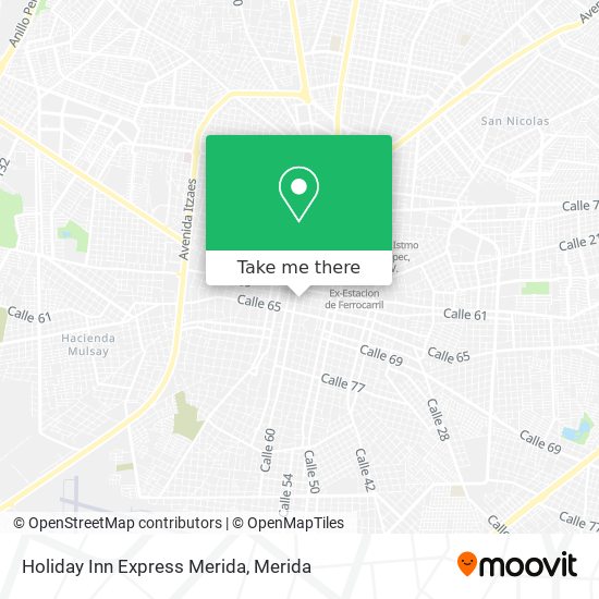 Holiday Inn Express Merida map