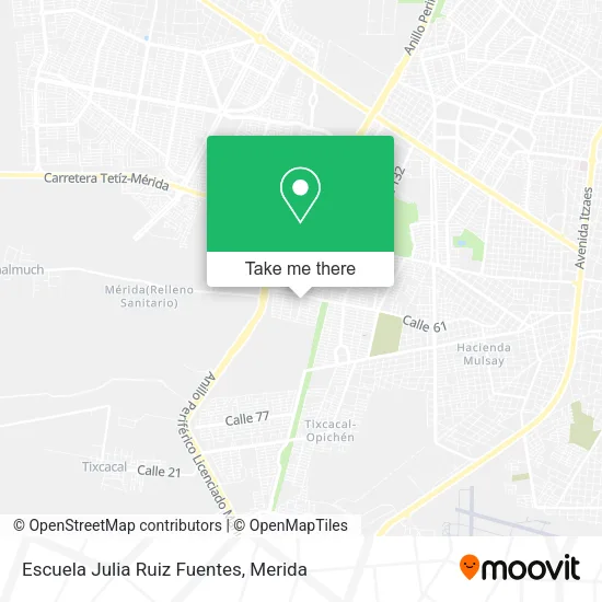 Mapa de Escuela Julia Ruiz Fuentes