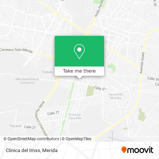 Mapa de Clinica del Imss
