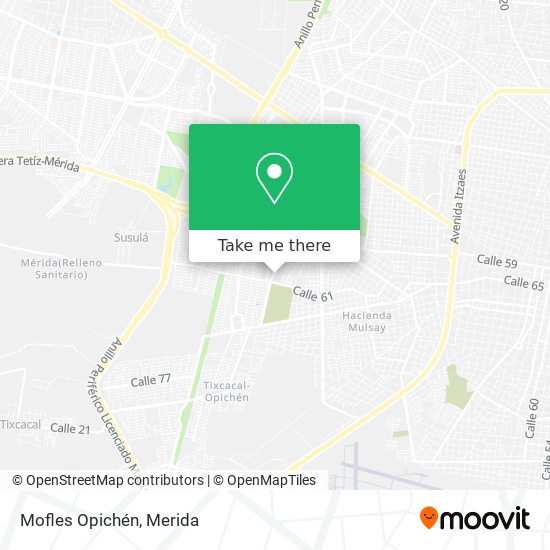 Mapa de Mofles Opichén