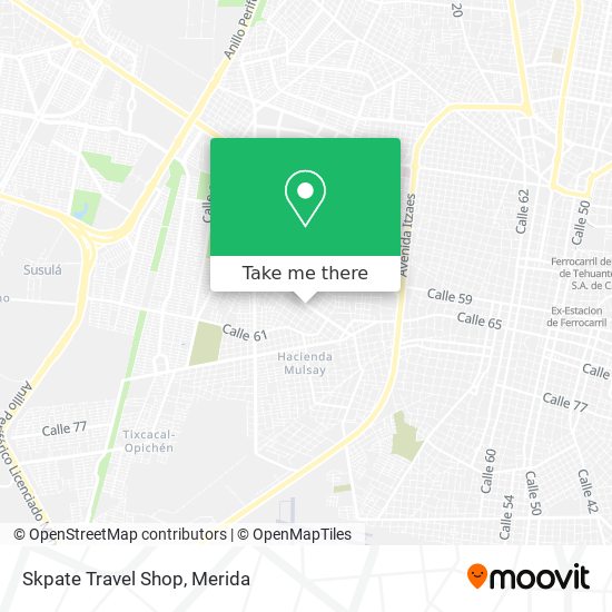 Mapa de Skpate Travel Shop