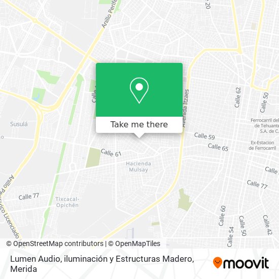 Lumen Audio, iluminación y Estructuras Madero map