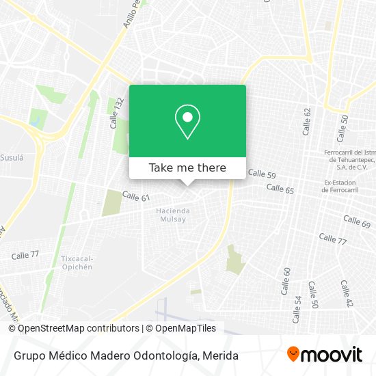 Grupo Médico Madero Odontología map