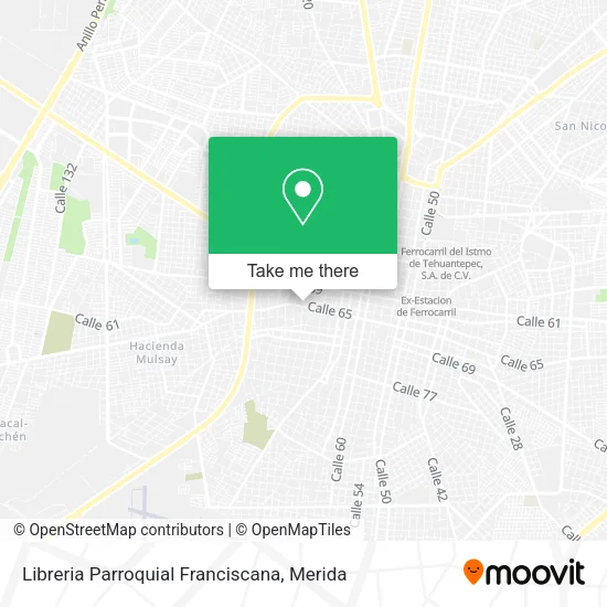 Mapa de Libreria Parroquial Franciscana
