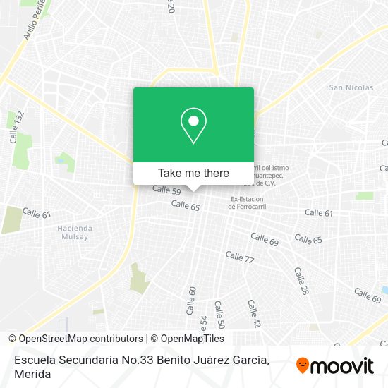 Mapa de Escuela Secundaria No.33 Benito Juàrez Garcìa