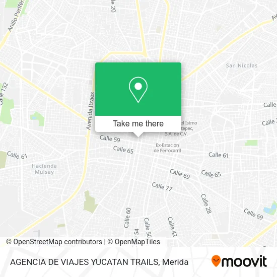 Mapa de AGENCIA DE VIAJES YUCATAN TRAILS